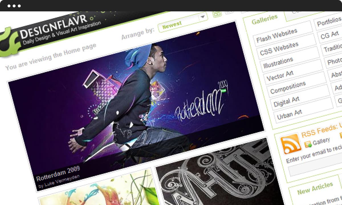 Designflavr - daily design and visual art inspiration